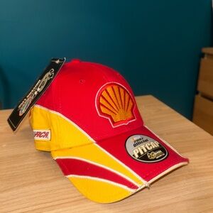 2007 Nascar Official Pit Cap Red & Yellow NWT Kevin Harvick ft. Shell, Penzoil